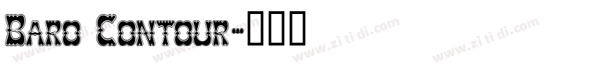 Baro Contour字体转换